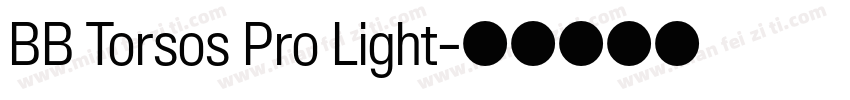 BB Torsos Pro Light字体转换